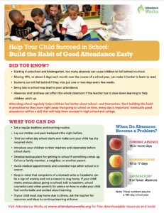Build the Habit of Good Attendance Flyer