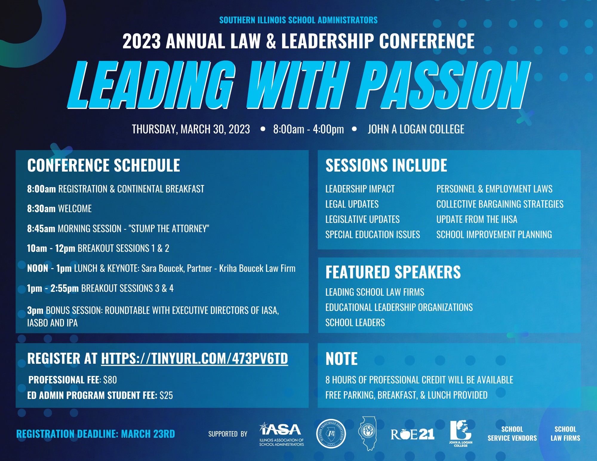 Law & Leadership Conference Flyer