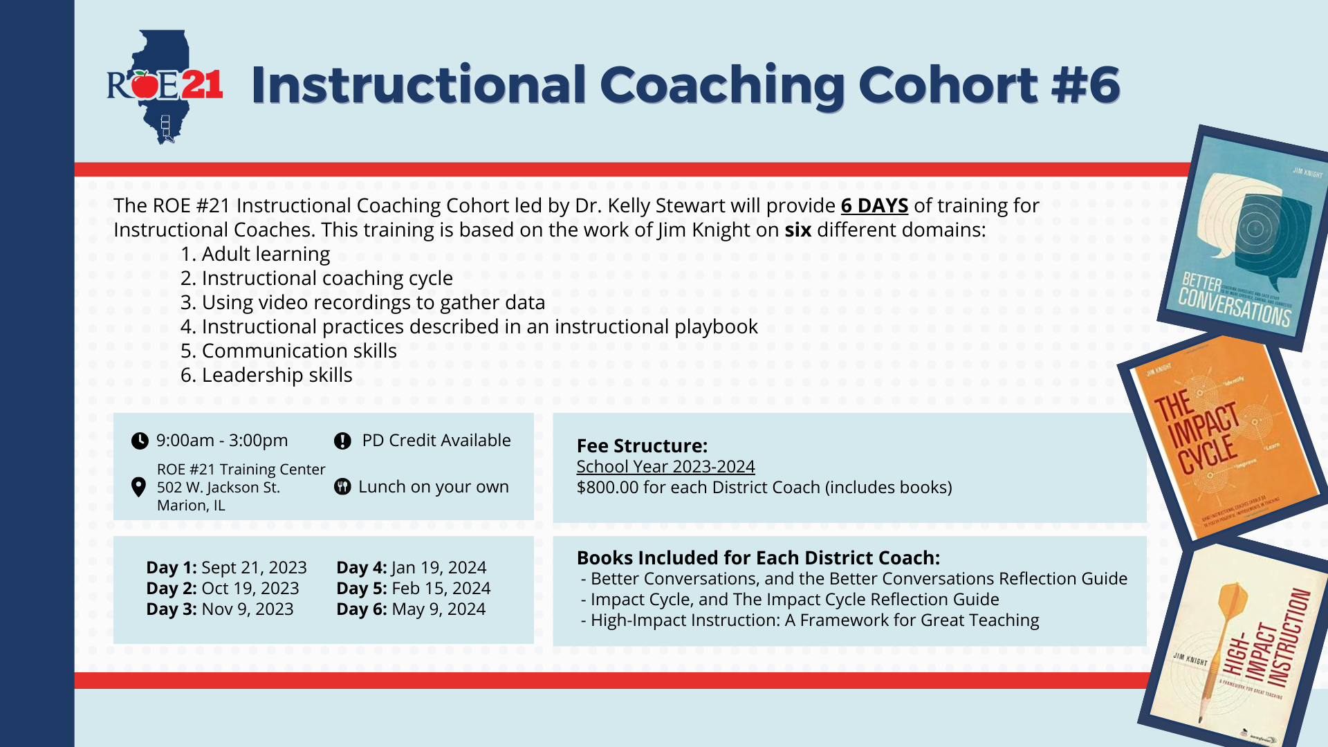 Instructional Coaching Cohort #6 Flyer