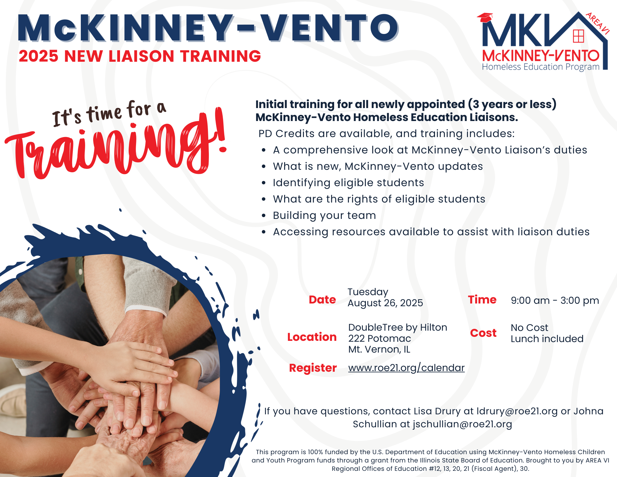 MKV New Liaison Training Flyer