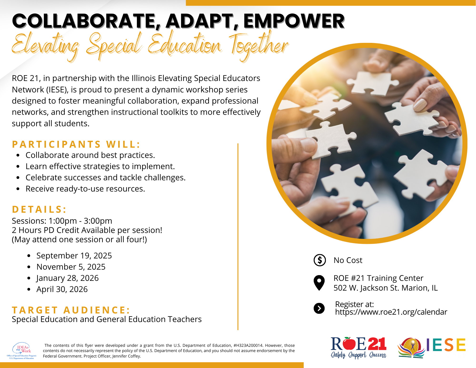 Collaborate, Adapt, Empower Flyer